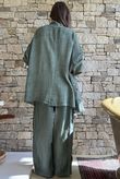 Rustic Nature Bubble Cotton Waterfall Jacket Washed Moss